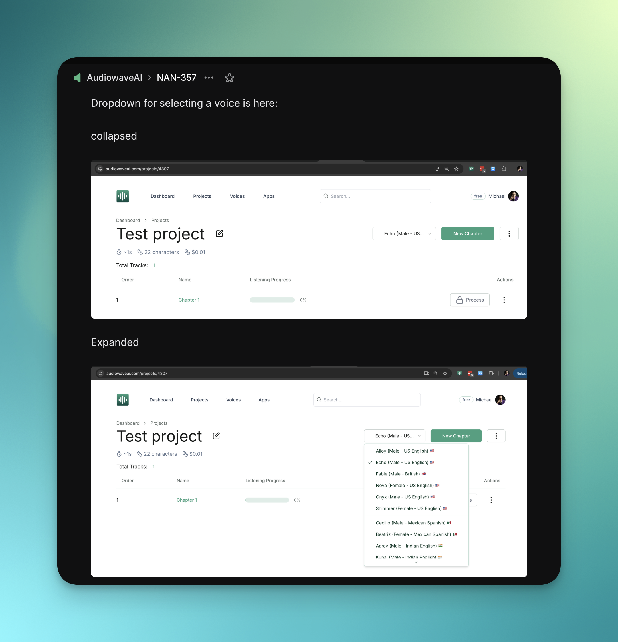 Top level Linear Ticket 2