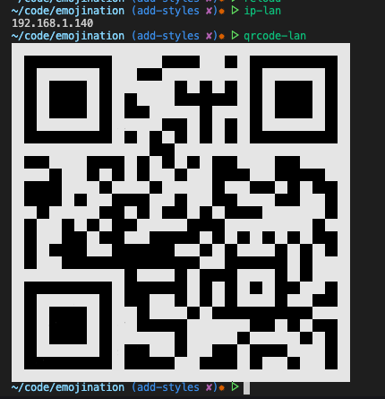 e.g of using aliases to generate the IP and QR Code